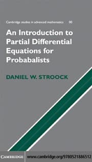Tapa de Partial differential equations for probabalists [sic]