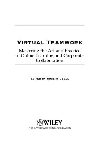 Tapa de Virtual teams