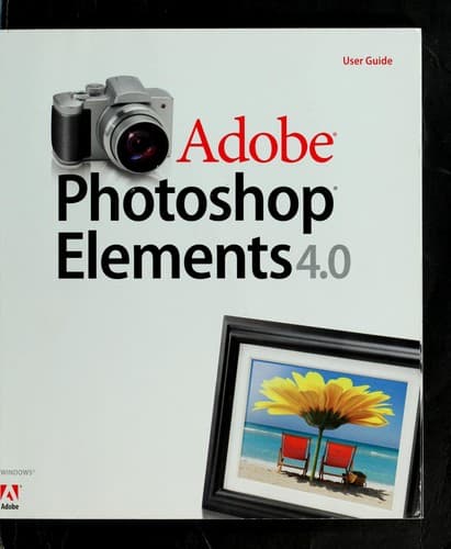 Tapa de Adobe Photoshop elements 4.0 user guide