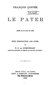 Tapa de Le pater, drame en un acte, en vers