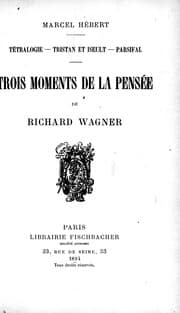 Tapa de Tétralogie, Tristan et Iseult, Parsifal