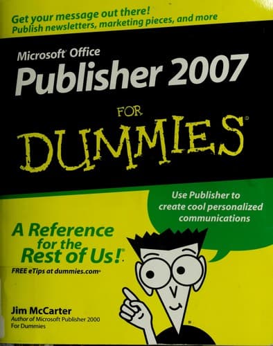Tapa de Microsoft Office Publisher 2007 for dummies