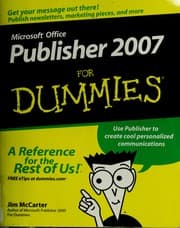Tapa de Microsoft Office Publisher 2007 for dummies