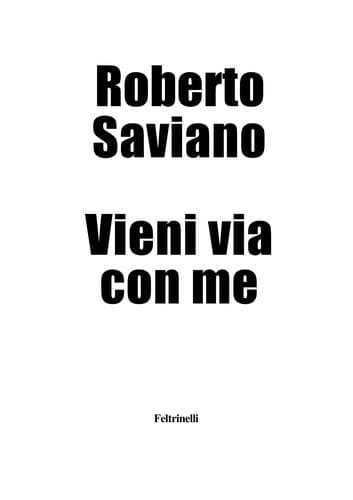 Tapa de Vieni via con me