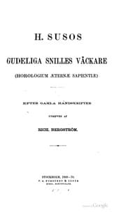 Tapa de H. Susos Gudeliga snilles väckare (Horologium æternæ sapientiæ)