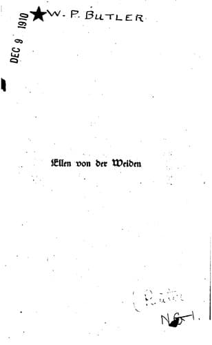 Tapa de Ellen von der Weiden: Ein Tagebuch