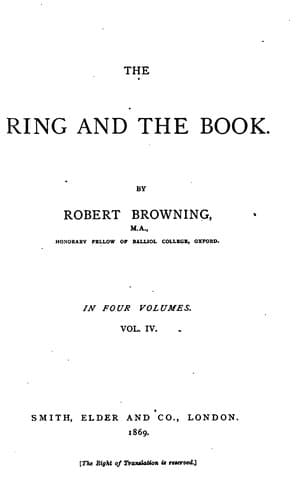 Tapa de The Ring and the Book