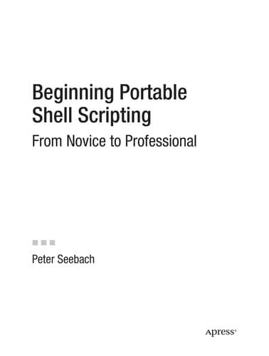 Tapa de Beginning portable shell scripting