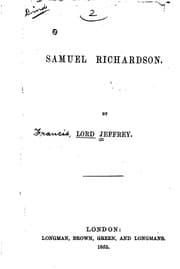 Tapa de Samuel Richardson