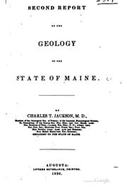 Tapa de Report on the geology of the state of Maine