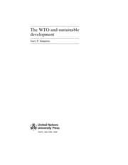 Tapa de The WTO and sustainable development