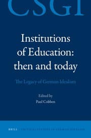 Tapa de Institutions of education, then and today