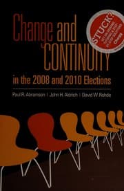 Tapa de Change and continuity in the 2008 and 2010 elections