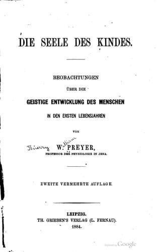 Tapa de Die Seele des Kindes