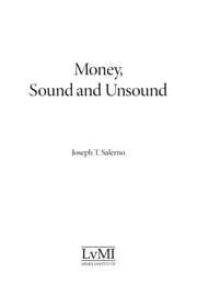 Tapa de Money, sound and unsound