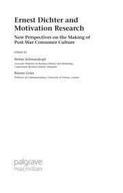 Tapa de Ernest Dichter and motivation research