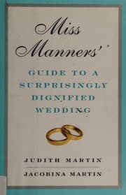 Tapa de Miss Manners' guide to a surprisingly dignified wedding
