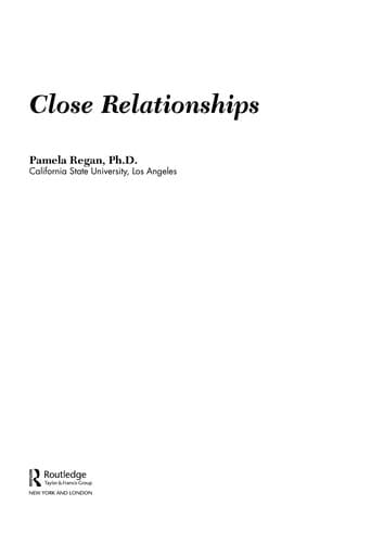 Tapa de Close relationships