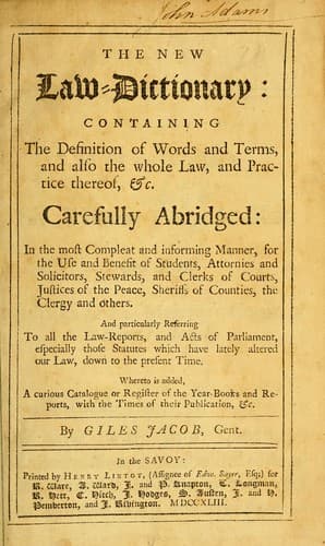 Tapa de The new law-dictionary