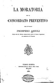 Tapa de La moratoria ed il concordato preventivo