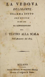 Tapa de La vedova delirante