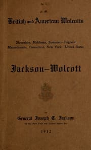 Tapa de European and American family of Wolcott