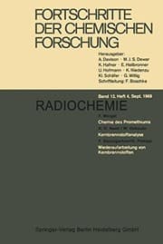 Tapa de Fortschritte der Chemischen Forschung