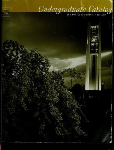 Tapa de Undergraduate catalog