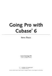Tapa de Going pro with Cubase 6