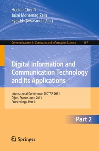 Tapa de Digital Information and Communication Technology and Its Applications