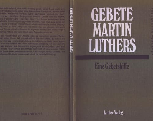 Tapa de Gebete Martin Luthers