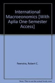 Tapa de International Macroeonomics, Aplia for International Economics & Economist Access Card