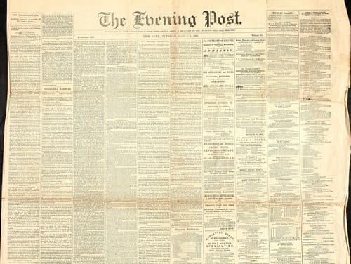 Tapa de The evening post