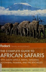 Tapa de Fodor's the complete guide to African safaris