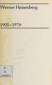 Tapa de Werner Heisenberg, 1901-1976