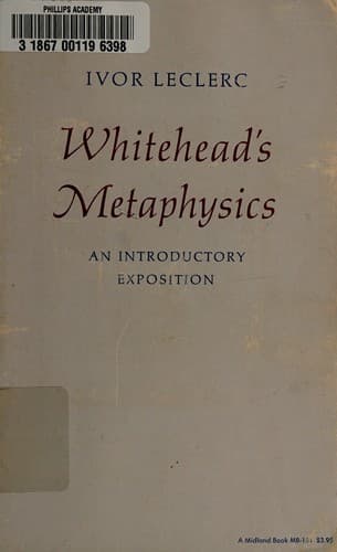 Tapa de Whitehead's metaphysics