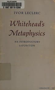 Tapa de Whitehead's metaphysics