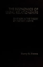 Tapa de The Economics of legal relationships
