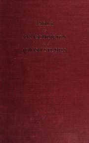 Tapa de Index to festschriften in Jewish studies