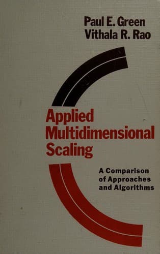 Tapa de Applied multidimensional scaling