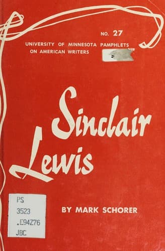 Tapa de Sinclair Lewis.