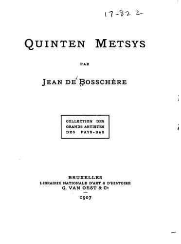 Tapa de Quinten Metsys