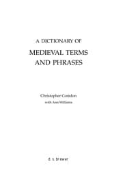 Tapa de A dictionary of medieval terms and phrases