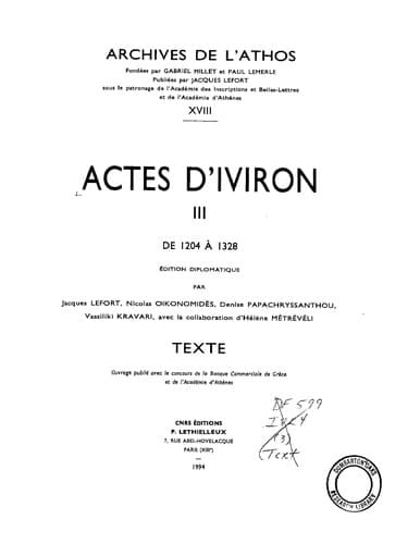 Tapa de Actes d'iviron tome 3 (XVIII)