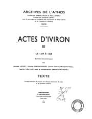 Tapa de Actes d'iviron tome 3 (XVIII)