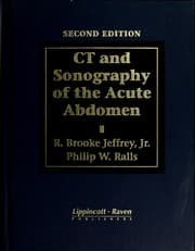 Tapa de CT and sonography of the acute abdomen