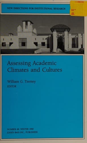 Tapa de Assessing academic climates and cultures