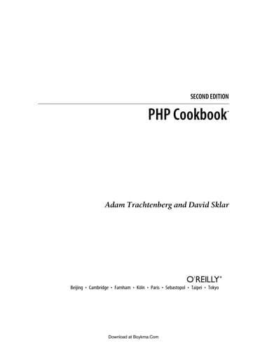 Tapa de PHP cookbook