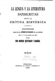 Tapa de La lengua y la literatura sanskritas ante la crítica histórica