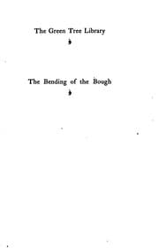Tapa de The Bending of the Bough: A Comedy in Five Acts